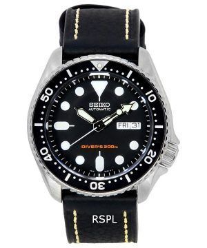 Reloj para hombre Seiko Automatic Diver's Ratio Black Leather SKX007K1-LS2 200M