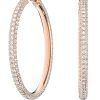 Pendientes Swarovski Dextera Hoop en tono oro rosa 5383938 para mujer