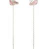 Pendientes Swarovski Swan Drop en tono oro rosa 5469990 para mujer