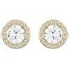 Pendientes Swarovski Angelic Stud en tono dorado para mujer 5505470