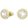 Pendientes Swarovski Angelic Stud en tono dorado para mujer 5505470