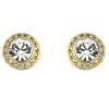 Pendientes Swarovski Angelic Stud en tono dorado para mujer 5505470