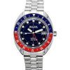 Reloj automático para hombre Bulova Oceanographer GMT de acero inoxidable con esfera azul 96B405 200M