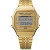 Reloj unisex Casio Vintage Digital Smartphone Link de acero inoxidable en tono dorado ABL-100WEG-9A