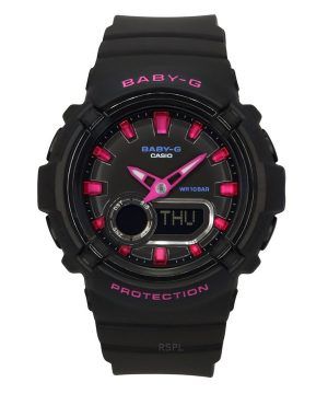 Reloj analógico digital Casio Baby-G con correa de resina y esfera negra de cuarzo BGA-280DN-1A 100 m para mujer