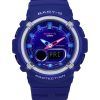 Reloj analógico digital Casio Baby-G con correa de resina y esfera azul de cuarzo BGA-280DN-2A 100 m para mujer