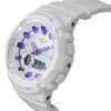 Reloj analógico digital Casio Baby-G con correa de resina y esfera blanca de cuarzo BGA-280DN-7A 100 m para mujer