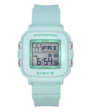 Reloj Casio Baby-G Digital con correa de resina y esfera verde menta de cuarzo BGD-10-3 100M para mujer