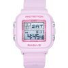 Reloj Casio Baby-G Digital con correa de resina y esfera rosa de cuarzo BGD-10-4 100M para mujer