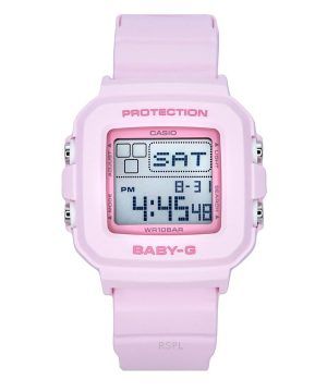 Reloj Casio Baby-G Digital con correa de resina y esfera rosa de cuarzo BGD-10-4 100M para mujer