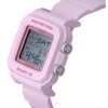 Reloj Casio Baby-G Digital con correa de resina y esfera rosa de cuarzo BGD-10-4 100M para mujer