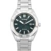 Reloj Citizen Eco-Drive de acero inoxidable con esfera verde BM7630-80X 100M para hombre