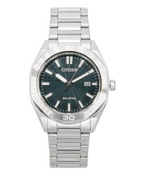 Reloj Citizen Eco-Drive de acero inoxidable con esfera verde BM7630-80X 100M para hombre