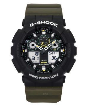 Reloj analógico digital Casio G-Shock GA-100TU-1A3 de cuarzo con correa de resina y esfera negra, 200 m, para hombre