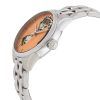 Reloj Hamilton Jazzmaster de acero inoxidable con esfera abierta en color albaricoque y automático H32215100 para mujer