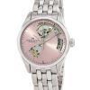 Reloj Hamilton Jazzmaster de acero inoxidable con esfera abierta en forma de corazón rosa, automático, H32215170 para mujer