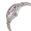 Reloj Hamilton Jazzmaster de acero inoxidable con esfera abierta en forma de corazón rosa, automático, H32215170 para mujer