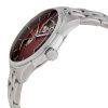 Reloj Hamilton Jazzmaster de acero inoxidable color burdeos con esfera abierta y automático H32675170 para hombre