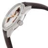 Reloj Hamilton Jazzmaster con correa de cuero y esfera plateada con corazón abierto, automático, H32675551 para hombre