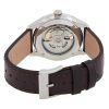 Reloj Hamilton Jazzmaster con correa de cuero y esfera plateada con corazón abierto, automático, H32675551 para hombre