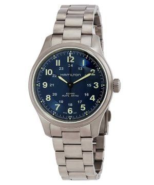 Hamilton Khaki Field Titanium Blue Dial Reloj automático para hombre H70545140 100M