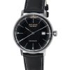 Iron Annie Bauhaus Correa de cuero Esfera negra Automático 50502 Reloj para hombre