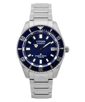 Reloj de buceo automático Citizen Promaster Fujitsubo Super Titanium con esfera azul NB6021-68L 200M para hombre