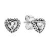 Pendientes Pandora con corazón elevado 298427C01 para mujer