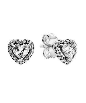 Pendientes Pandora con corazón elevado 298427C01 para mujer