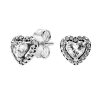 Pendientes Pandora con corazón elevado 298427C01 para mujer