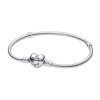 Pulsera Pandora Moments de plata con cierre en forma de corazón 590719-18 para mujer