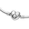 Pulsera Pandora Moments con cierre de corazón 596268-17 para mujer