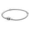 Pulsera Pandora Moments con cierre de barril y cadena de serpiente 598816C00-20 para mujer