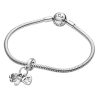 Charm colgante de biberón y zapatos de Pandora 798106CZ para mujer