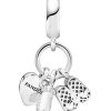 Charm colgante de biberón y zapatos de Pandora 798106CZ para mujer