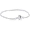 Charm de plata de ley con forma de corazón de la familia Pandora 798571C00 para mujer