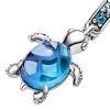 Charm colgante de tortuga marina de cristal de Murano Pandora 798939C01 para mujer