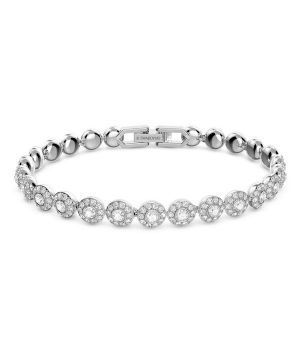 Pulsera de tenis con baño de rodio y cristales transparentes Una Angelic de Swarovski 5071173 para mujer