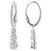 Pendientes de aro con baño de rodio y circonitas Swarovski Stilla Attract 5416155 para mujer