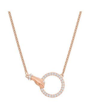 Collar con cristales transparentes y baño en tono oro rosa de Swarovski Symbolica 5489573 para mujer