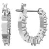 Pendientes de aro con baño de rodio y circonitas Swarovski Matrix Vittore 5562126 para mujer