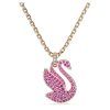 Colgante con cristales Swarovski Dazzling Swan en tono oro rosa y baño en oro rosa 5647552 para mujer