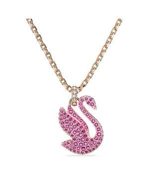 Colgante con cristales Swarovski Dazzling Swan en tono oro rosa y baño en oro rosa 5647552 para mujer