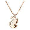 Colgante con cristales Swarovski Dazzling Swan en tono oro rosa y baño en oro rosa 5647552 para mujer