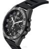 Reloj cronógrafo deportivo Victorinox Swiss Army Fieldforce con correa de caucho y esfera negra de cuarzo 241926-1 100M para hom