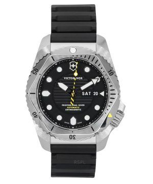 Reloj automático para hombre Victorinox Swiss Army Dive Pro con correa de caucho y esfera negra 241994 300M