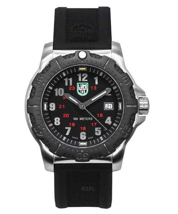 Reloj de cuarzo para hombre Luminox G-Collection Manta Ray Carbonox con correa de poliuretano y esfera negra X2.2132 100M