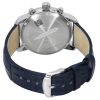 Reloj Zeppelin LZ 14 Marine Cronógrafo Correa de piel Esfera azul hielo Cuarzo 88862 para hombre