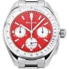 Reloj cronógrafo Bulova Lunar Pilot de acero inoxidable con esfera roja de cuarzo 96K115 para hombre