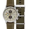 Reloj de cuarzo con cronógrafo clásico Hawker Hurricane AVI-8 AV-4011-1B para hombre con correa adicional y esfera caqui